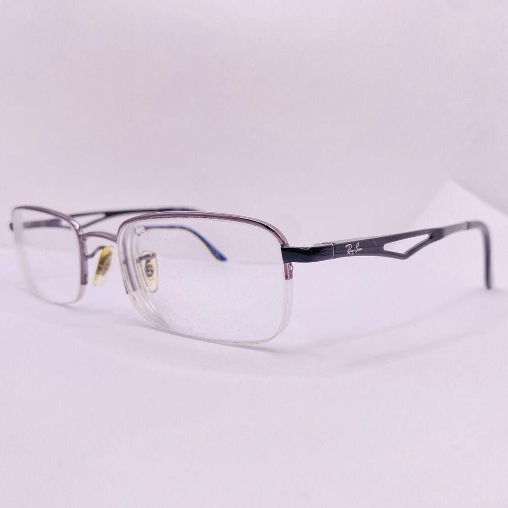 Ray-Ban Eyeglasses Sunglasses Frames RB 6163 2502 52-19-140 Half Rim Black
